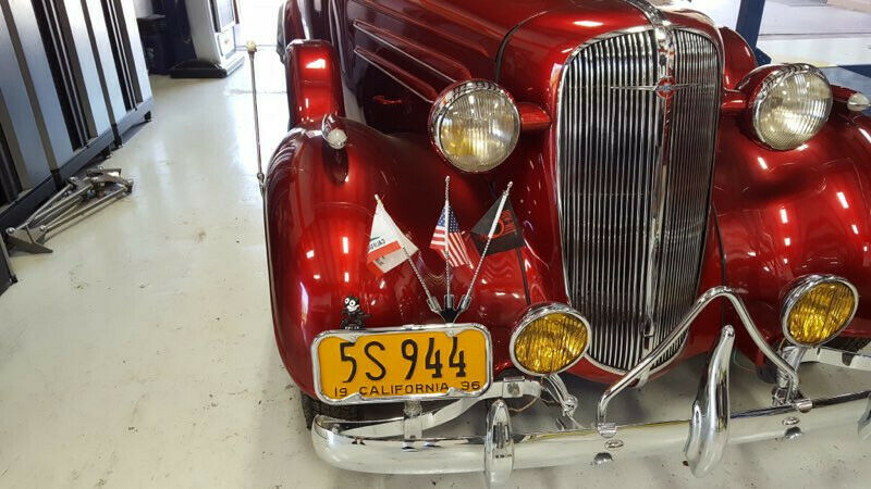 1936 Red Chevrolet Classic Coupe