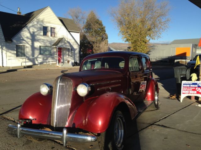 1936 Burgundy Chevrolet Other sedan