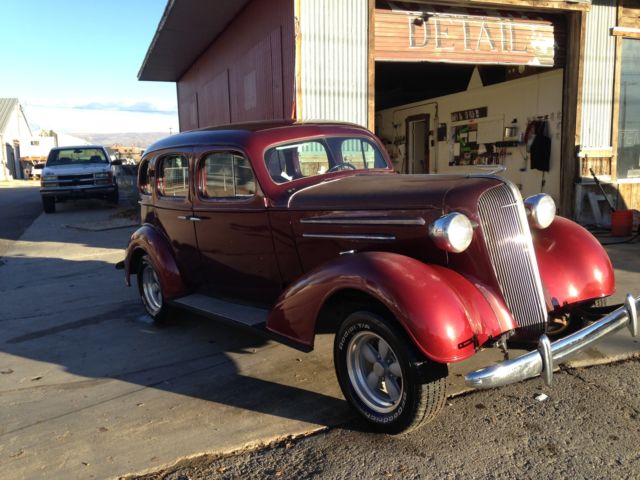 1936 Burgundy Chevrolet Other sedan