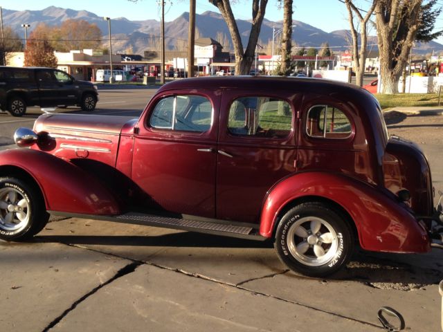 1936 Burgundy Chevrolet Other sedan
