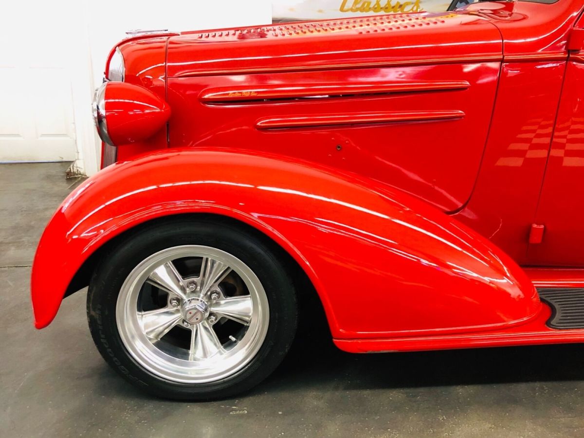1936 Red Chevrolet Hot Rod / Street Rod 2 Door