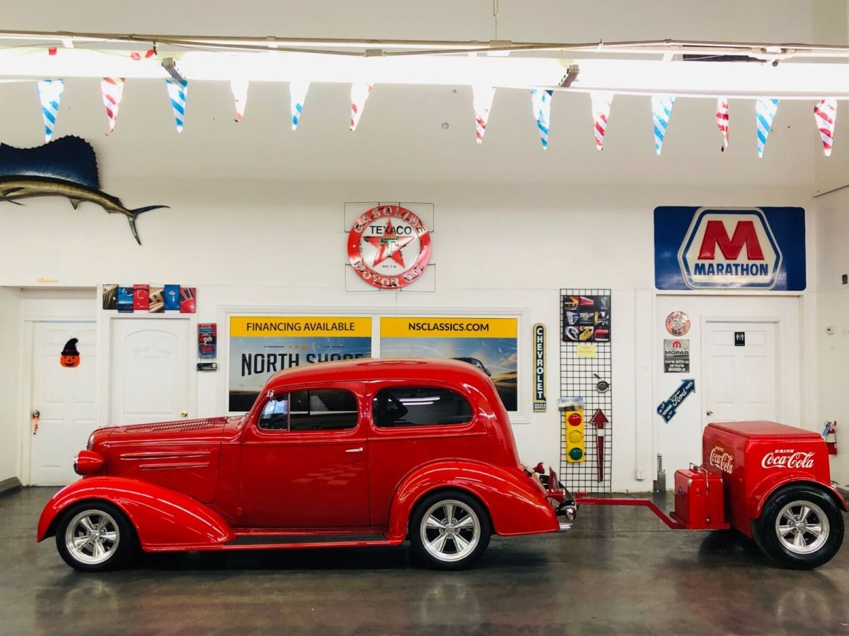 1936 Red Chevrolet Hot Rod / Street Rod 2 Door