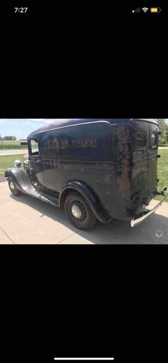1936 Blue Chevrolet Panel Wagon