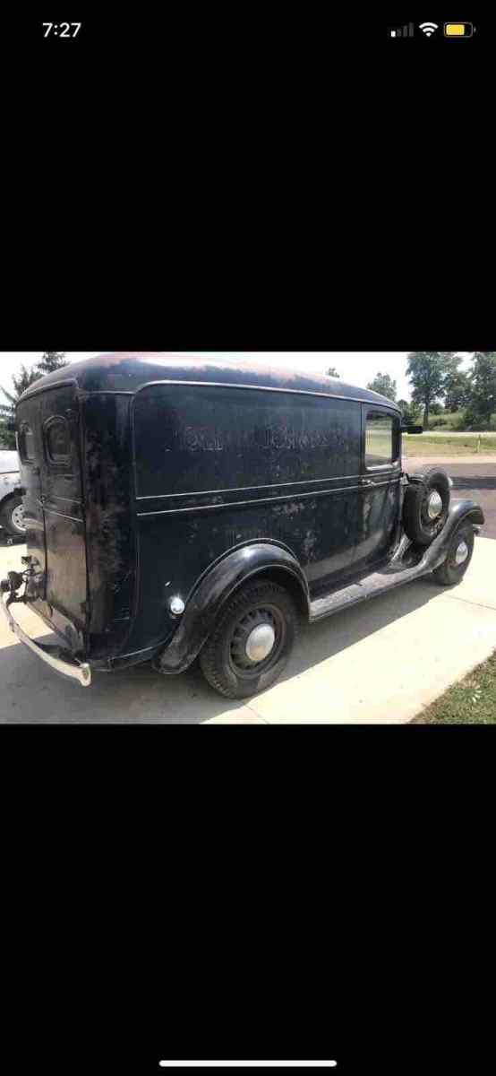 1936 Blue Chevrolet Panel Wagon