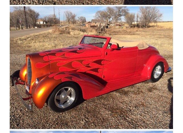 1936 Red Chrysler Custom Roadster Convertible