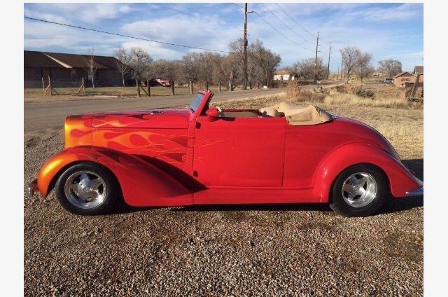 1936 Red Chrysler Custom Roadster Convertible