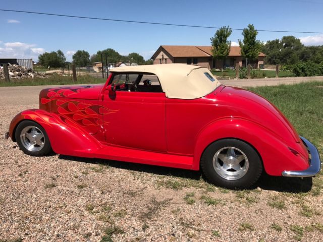 1936 Red Chrysler Custom Roadster Convertible