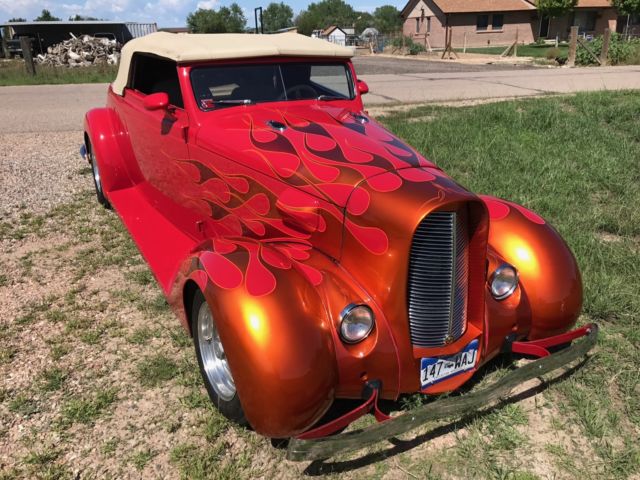 1936 Red Chrysler Custom Roadster Convertible