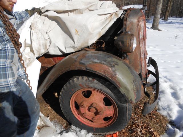 1936 Red Dodge 1 Ton Standard Cab Pickup
