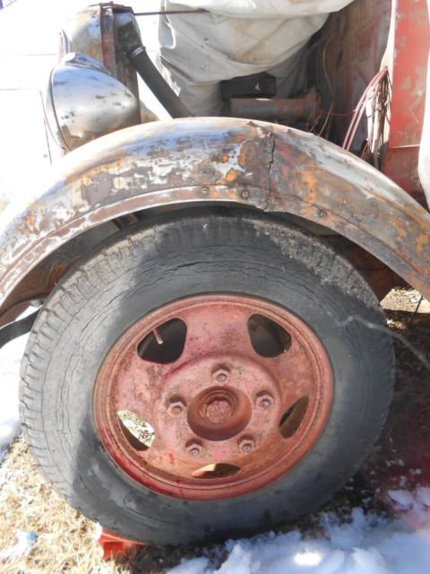 1936 Red Dodge 1 Ton Standard Cab Pickup