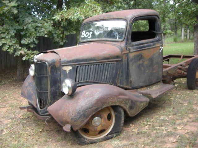 1936 Black Ford Model A Cab & Chassis