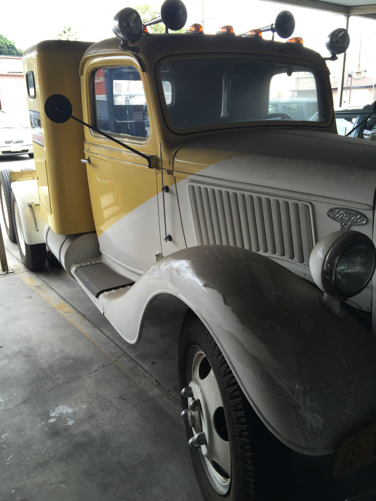 1936 red black Ford sedan two door sedan