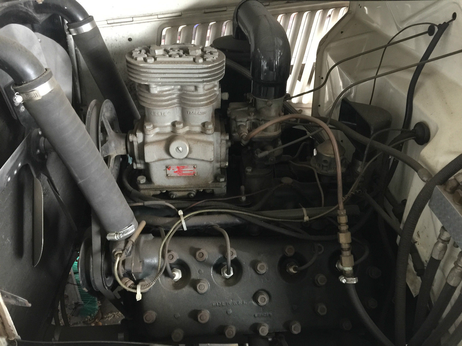 1936 red black Ford sedan two door sedan