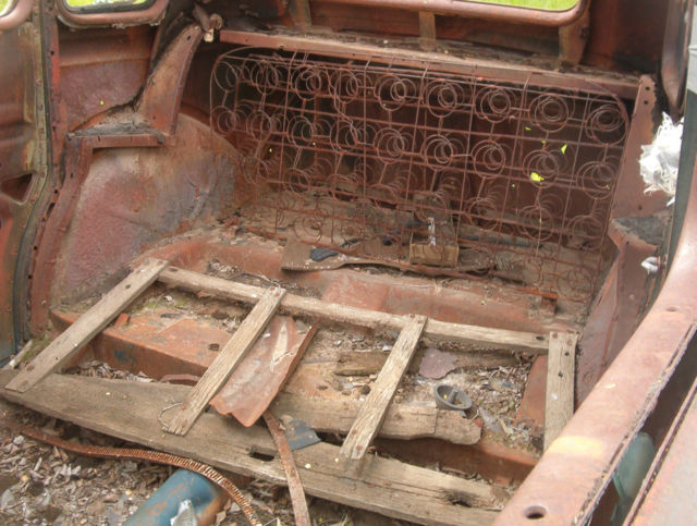 1936 rust & blue Ford 4 DOOR SEDAN HOLY HUMPBACK SEDAN