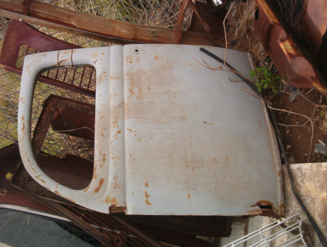 1936 rust & blue Ford 4 DOOR SEDAN HOLY HUMPBACK SEDAN