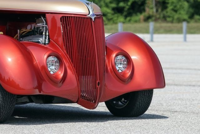 1936 Gold Ford 5 window coupe Coupe
