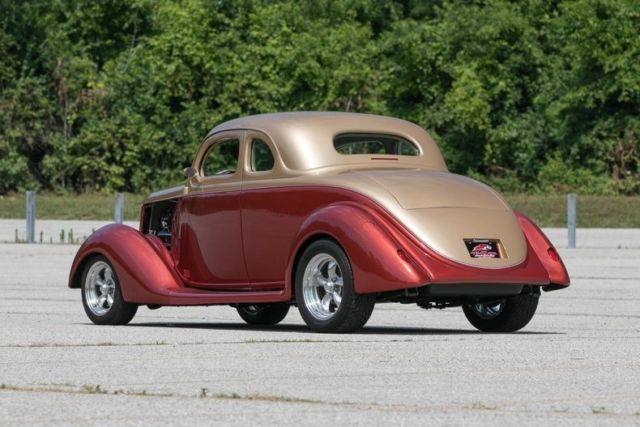 1936 Gold Ford 5 window coupe Coupe