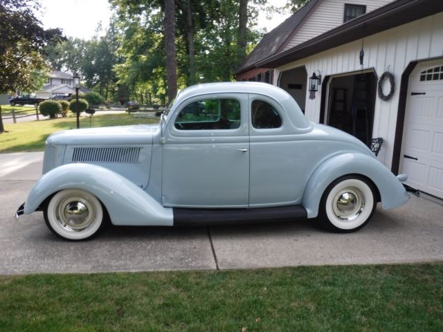 1936 Aquarious Blue Ford 5 window Coupe Coupe