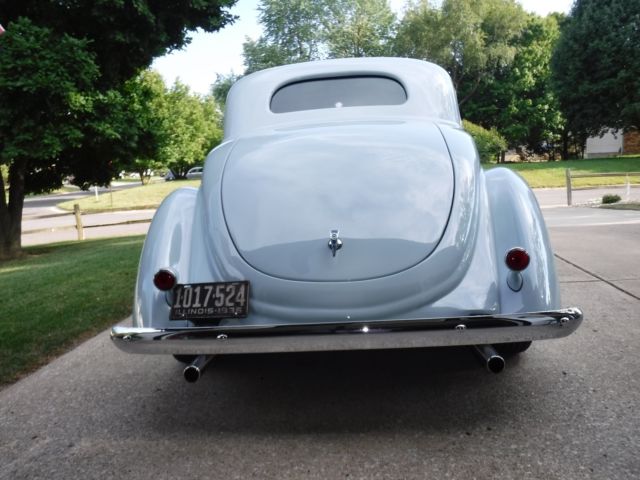 1936 Aquarious Blue Ford 5 window Coupe Coupe