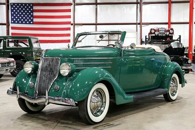 1936 Green Ford Cabriolet Convertible