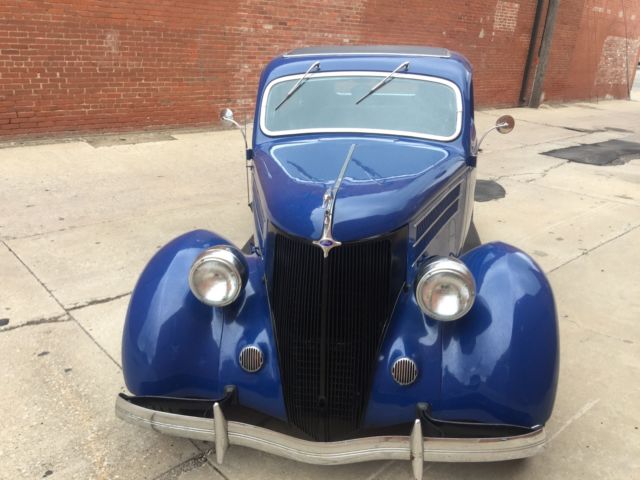 1936 Blue Ford FORD CUSTOM 2 DOOR