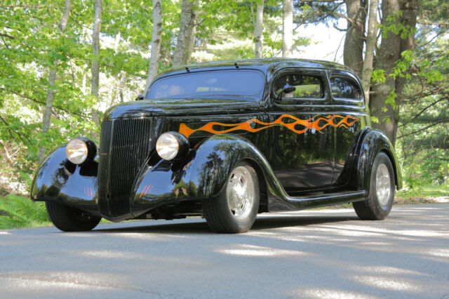 1936 Black Ford Custom Sedan