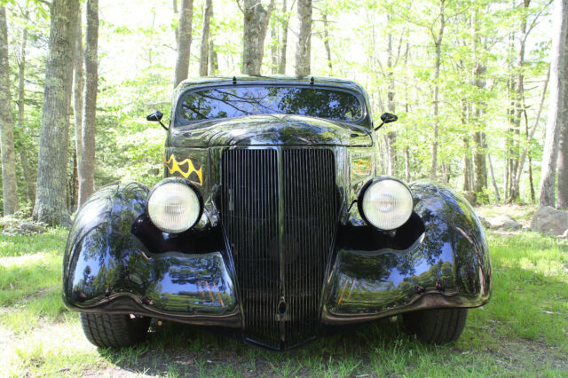 1936 Black Ford Custom Sedan