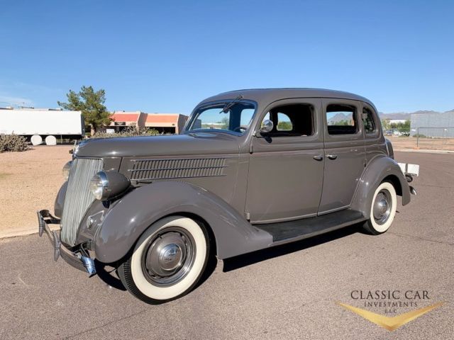 1936 Gray Ford Deluxe Sedan