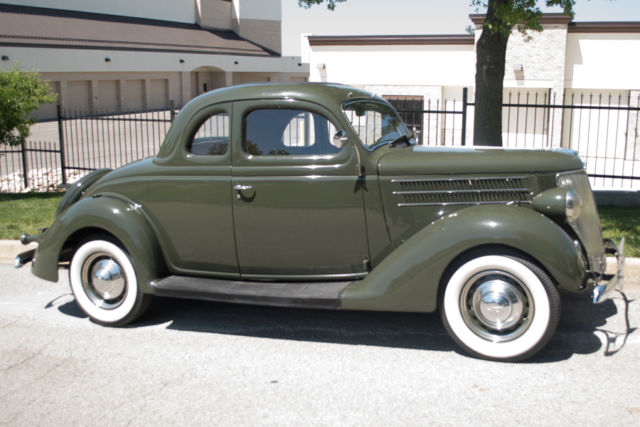 1936 Vineyard Green Ford Deluxe Coupe Deluxe Rumble Seat Coupe