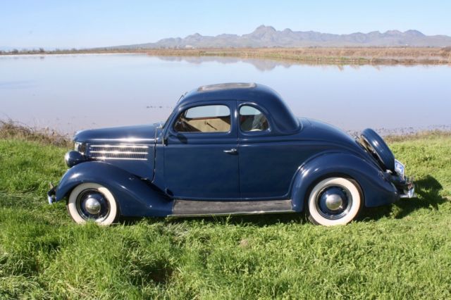 1936 Washington Blue Ford DeLuxe Coupe Coupe