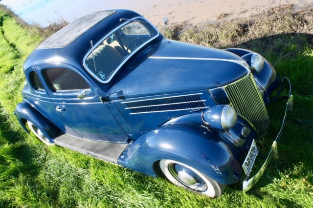 1936 Washington Blue Ford DeLuxe Coupe Coupe