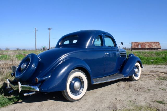 1936 Washington Blue Ford DeLuxe Coupe Coupe