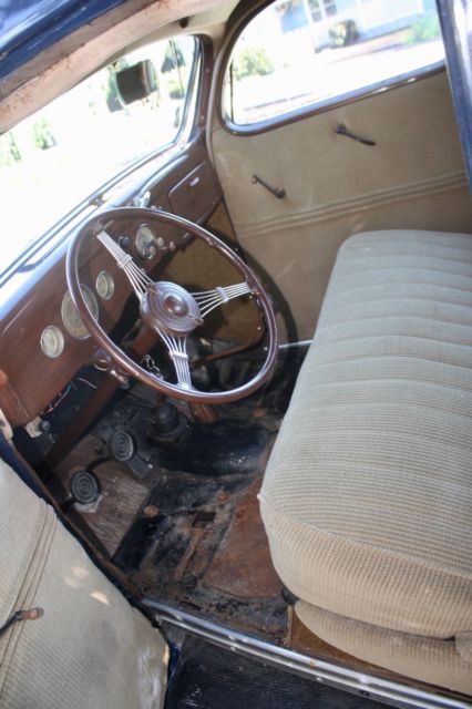 1936 Washington Blue Ford DeLuxe Coupe Coupe