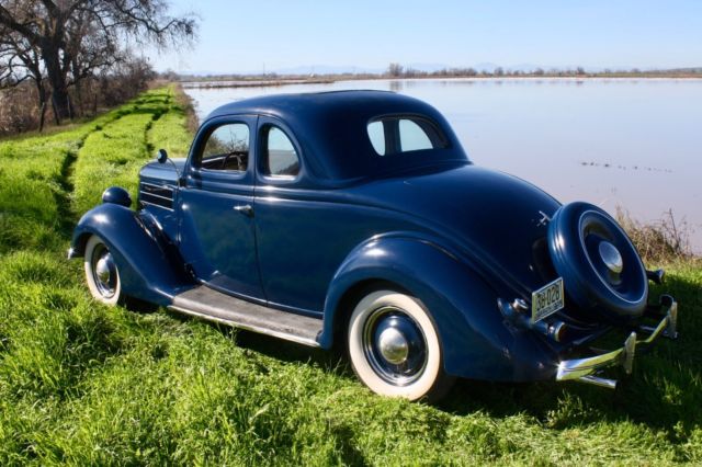 1936 Washington Blue Ford DeLuxe Coupe Coupe