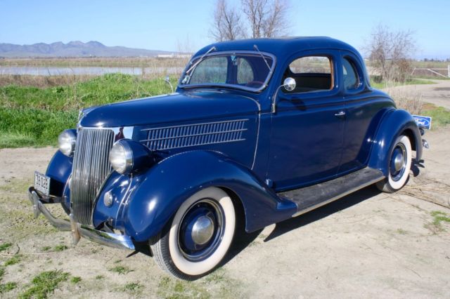 1936 Washington Blue Ford DeLuxe Coupe Coupe