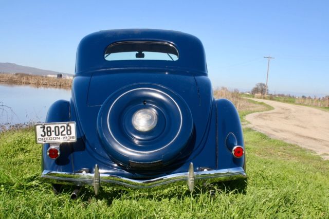 1936 Washington Blue Ford DeLuxe Coupe Coupe