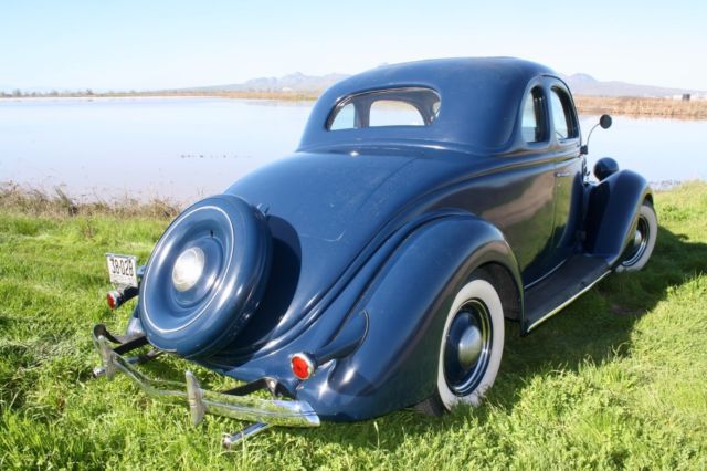 1936 Washington Blue Ford DeLuxe Coupe Coupe