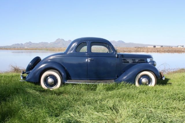 1936 Washington Blue Ford DeLuxe Coupe Coupe