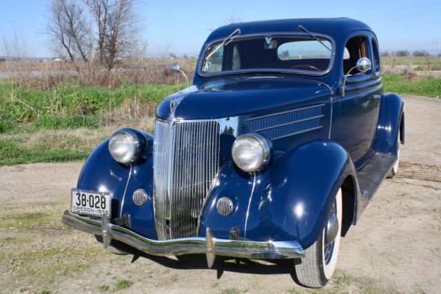 1936 Washington Blue Ford DeLuxe Coupe Coupe