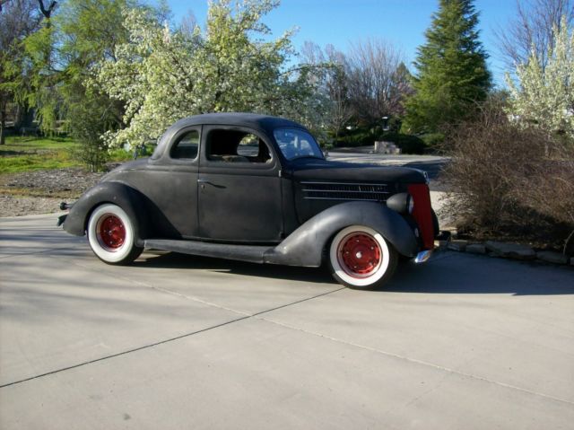 1936 sanded and primered black Ford Other business coupe