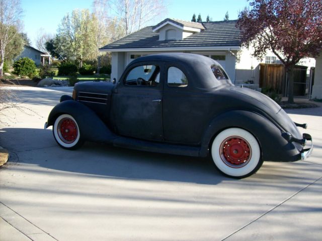 1936 sanded and primered black Ford Other business coupe