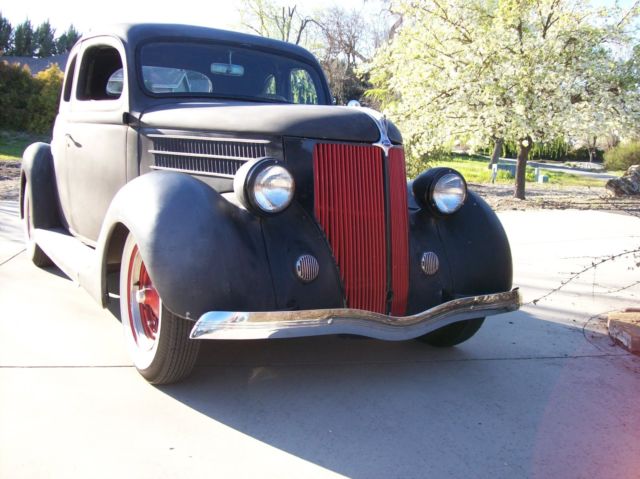 1936 sanded and primered black Ford Other business coupe