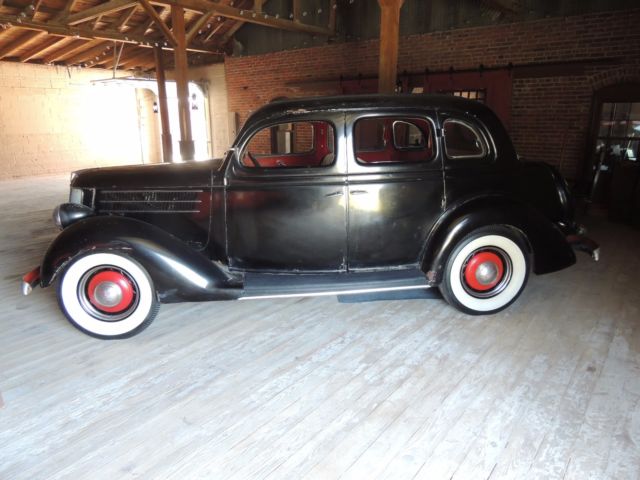 1936 Black Ford Super Deluxe Sedan