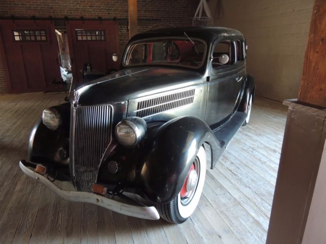 1936 Black Ford Super Deluxe Sedan