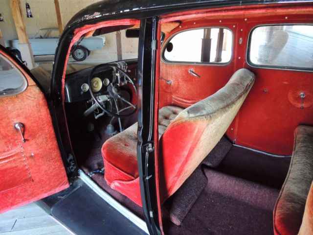 1936 Black Ford Super Deluxe Sedan