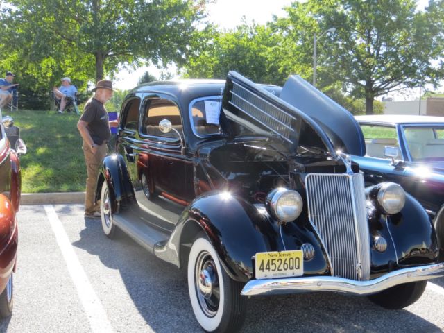 1936 Black Ford 2 Door Touring Humpback. Touring Humpback