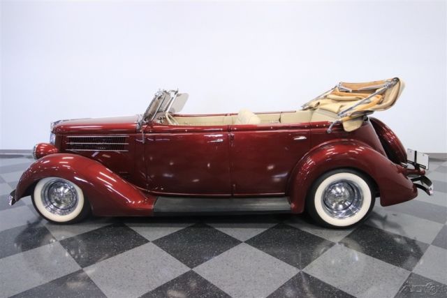 1936 Red Ford Deluxe