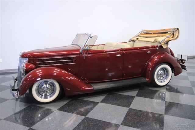 1936 Red Ford Deluxe