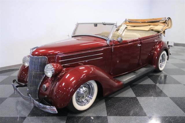 1936 Red Ford Deluxe
