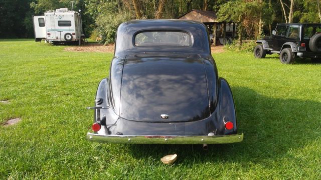 1936 Black Plymouth PD Coupe